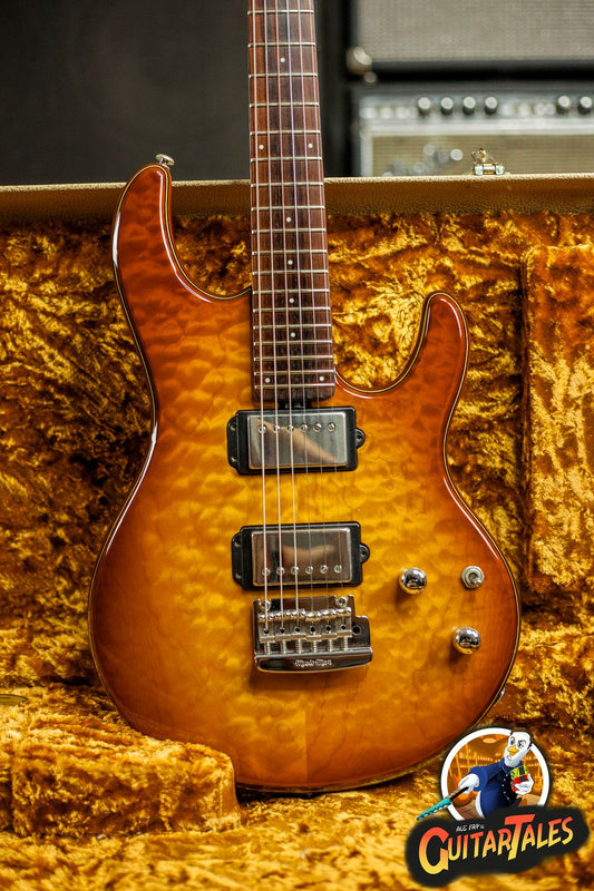 Ernie Ball Music Man Silhouette Tremolo 20th Anniversary 2006 Caramel Burst