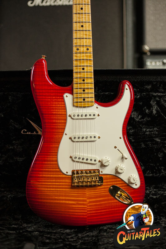 Fender Custom Stratocaster Custom Shop Mastebuilt Greg Fessler 2010 Flamed Cherry Sunburst
