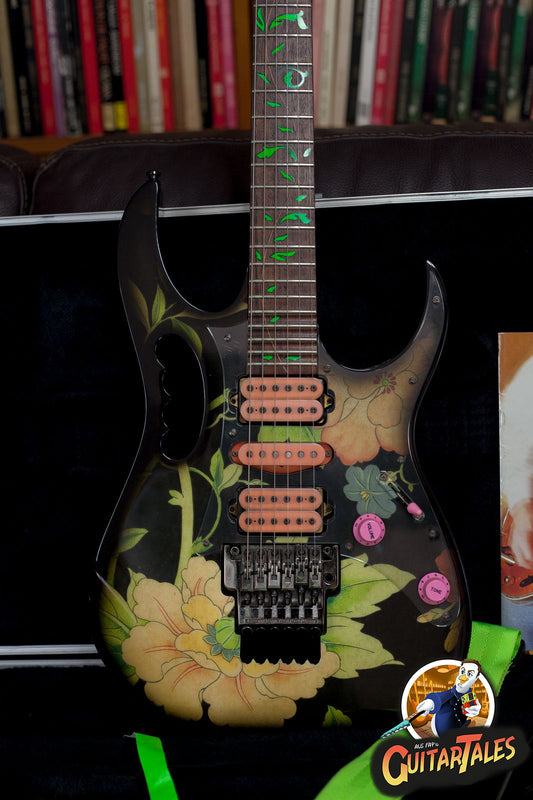 Ibanez JEM77-FP Steve Vai Signature Black Floral Pattern 1997