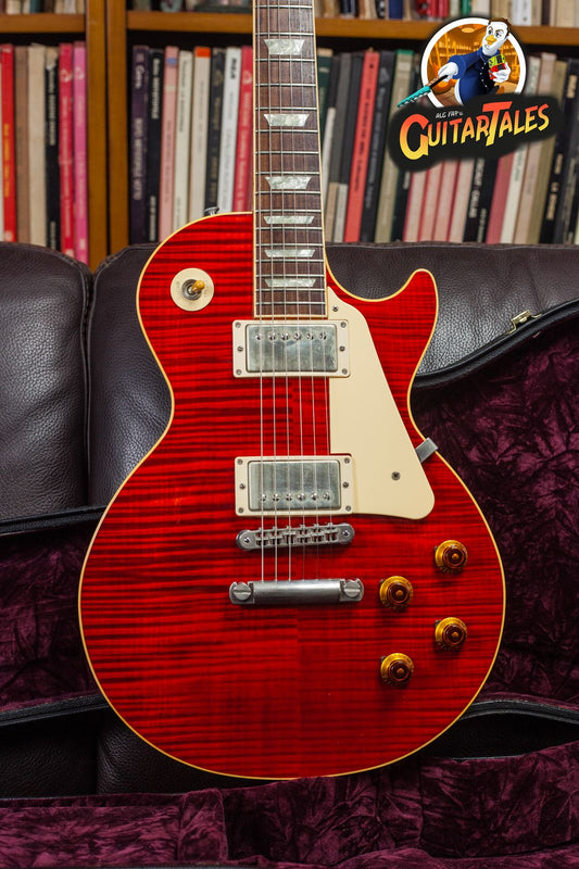 Gibson Custom Shop Les Paul Standard 1996 Trans Cherry red "Slash 90" REPAIRED