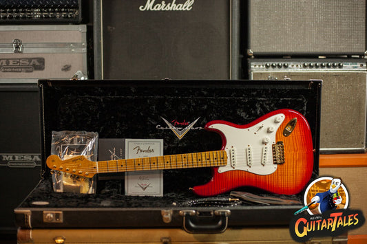 Fender Custom Stratocaster Custom Shop Mastebuilt Greg Fessler 2010 Flamed Cherry Sunburst