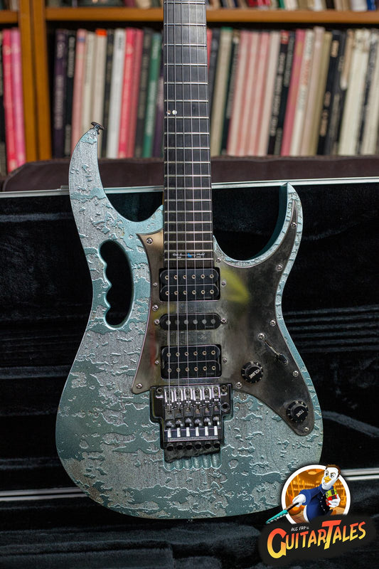 Ibanez JEM90HAM Steve Vai Signature 1998 Blue-Green Metallic Texture