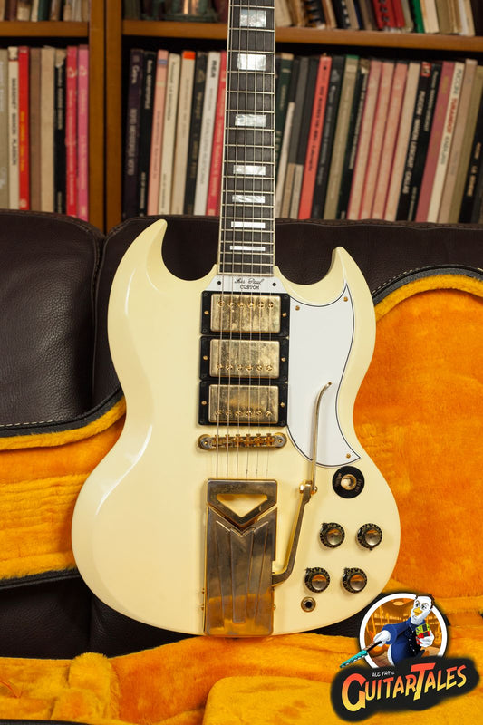 Gibson Custom Shop 60th Anniversary '61 Les Paul SG Custom 2021 Solid Hit Polaris White