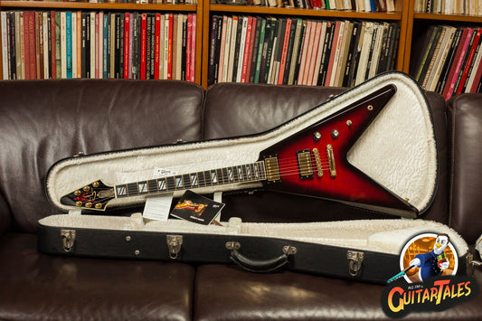 Gibson 50th Anniversary Flying V 2008 Guitar of the month GOTM Brimstone Burst