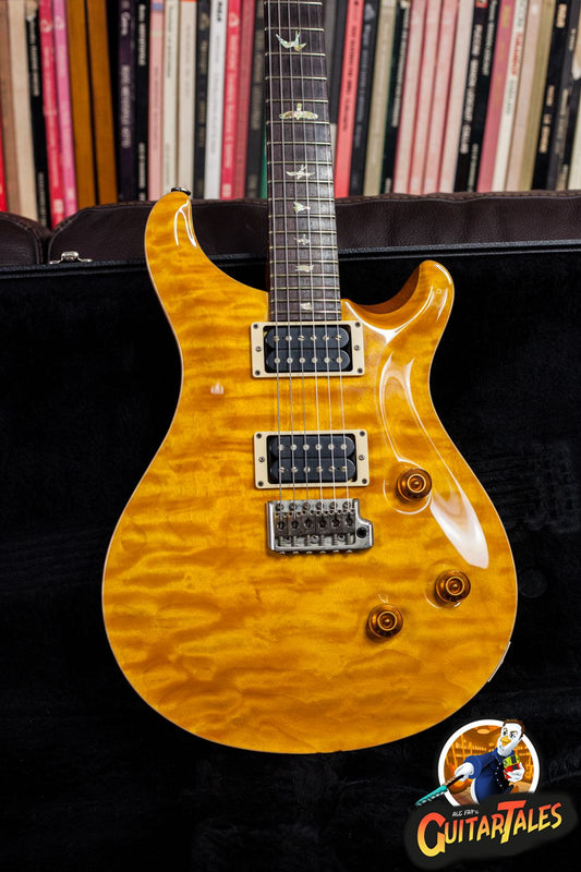 PRS Custom 24 2005 1 Piece Quilt Maple 10 Top Vintage yellow