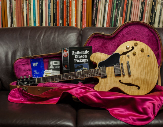 Gibson ES-335 Dot Figured antique flamed natural