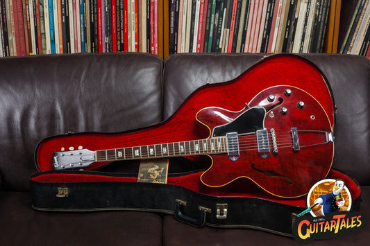 Gibson ES-330TD 1967 Cherry Red figured quilted back