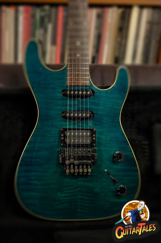 Heritage Stat 1988 Turquoise superstrat Kalamazoo