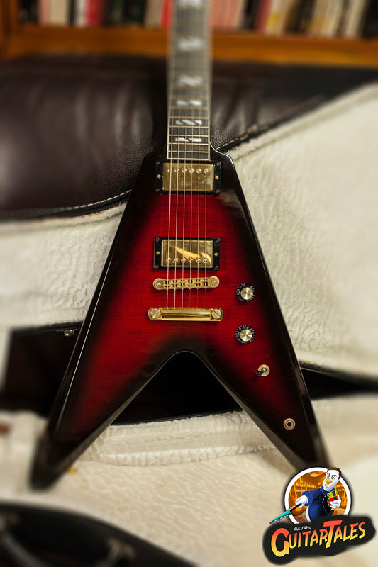 Gibson 50th Anniversary Flying V 2008 Guitar of the month GOTM Brimstone Burst
