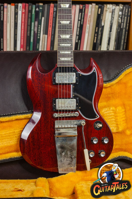 Gibson Custom Shop '64 SG Standard Reissue with Maestro Vibrola 2025 Cherry Red VOS Murphy Lab