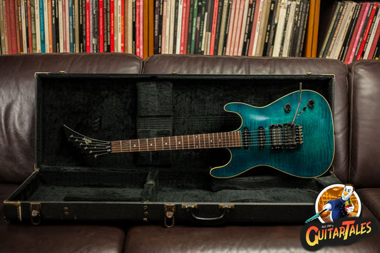 Heritage Stat 1988 Turquoise superstrat Kalamazoo