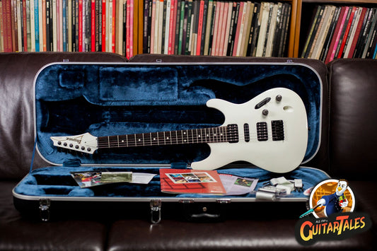 Ibanez FGM200 White Frank Gambale Signature SIGNED