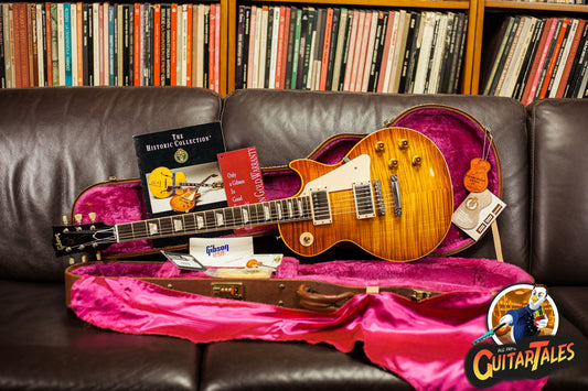 Gibson Custom Shop Historic Collection '59 Les Paul Standard LPR9 Flametop Reissue 1995 Iced Tea Burst / Cherry Sunburst