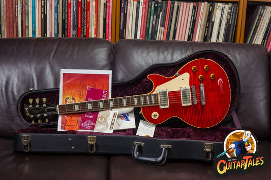 Gibson Custom Shop Les Paul Standard 1996 Trans Cherry red "Slash 90" REPAIRED